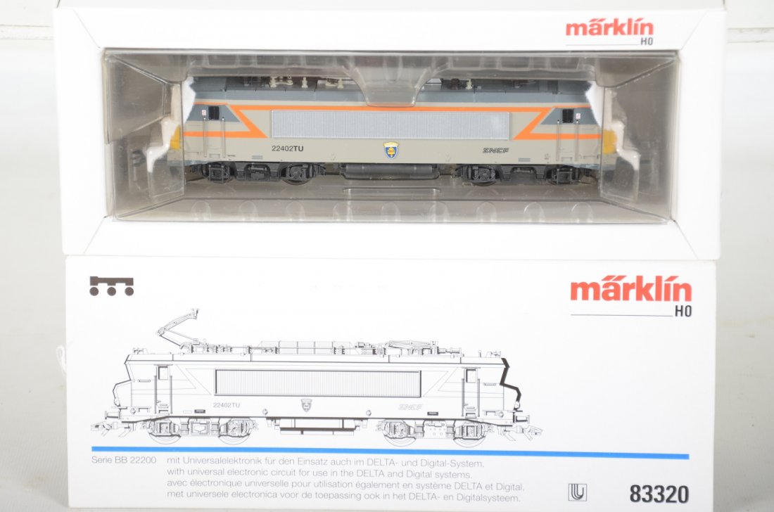Marklin HO 83320 French Electric: Nice BB 22200 bo-bo, test run with box, C9