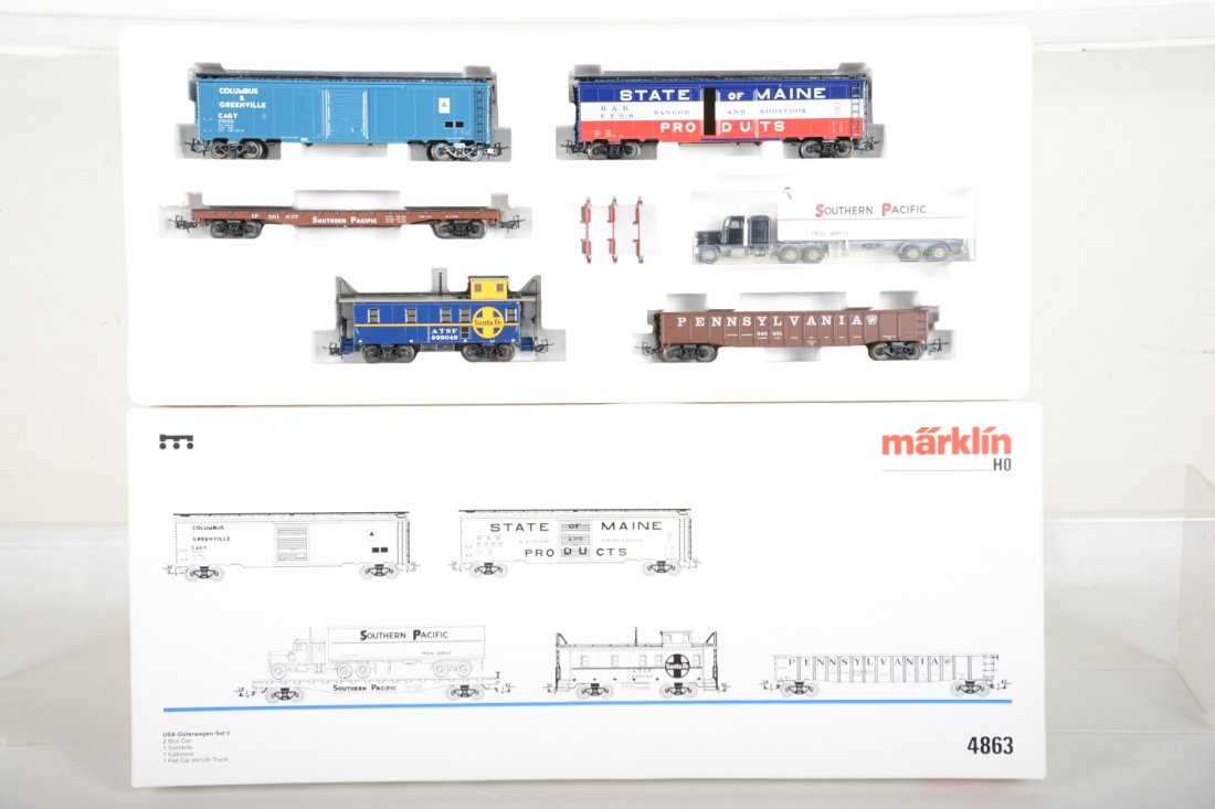 Marklin HO 4863 American Freight Car Assortment (1 of 2)