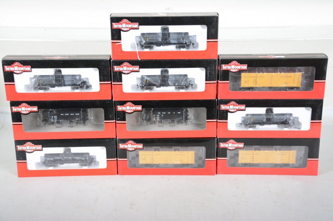 10 InterMountain HO Freight Cars (1 of 2)