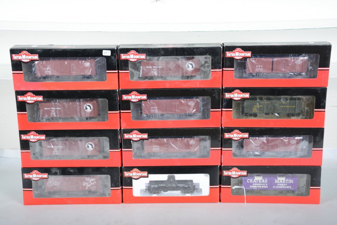 12 InterMountain HO Freight Cars (1 of 2)
