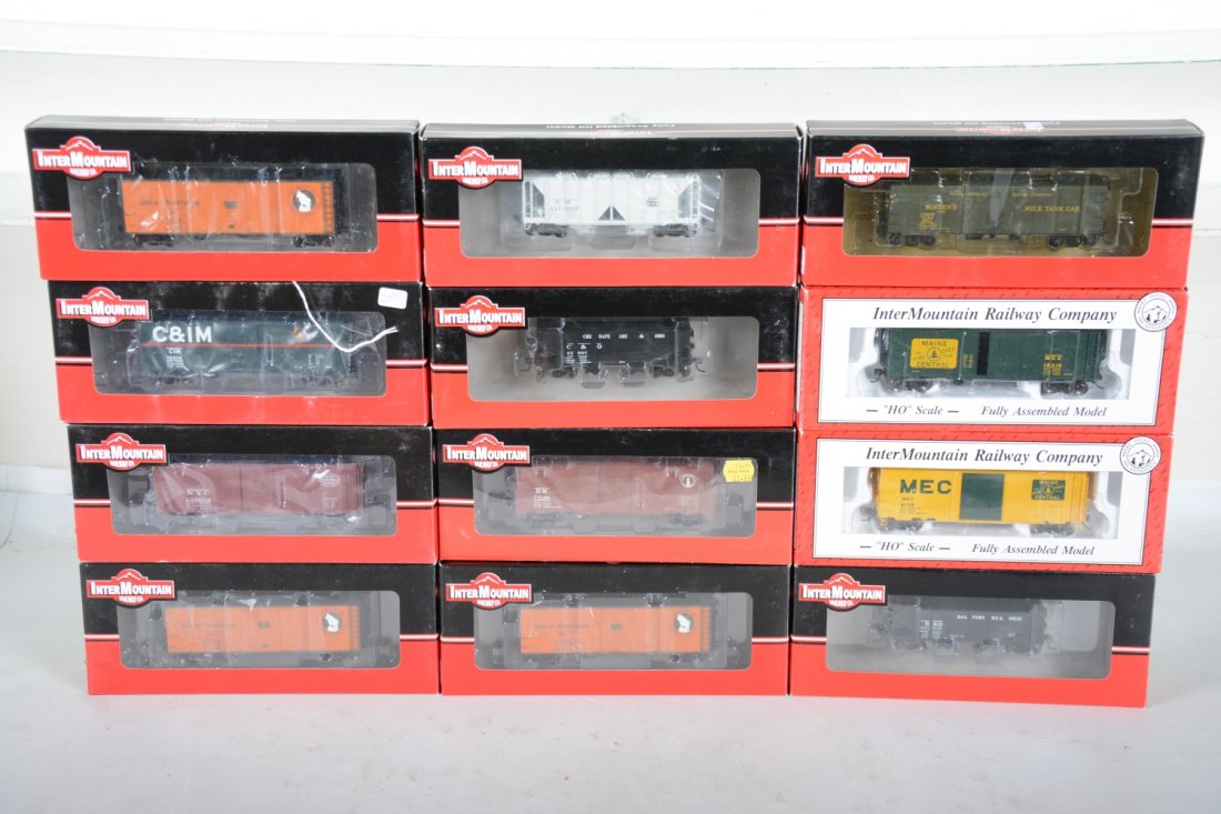 12 InterMountain HO Freight Cars (1 of 2)