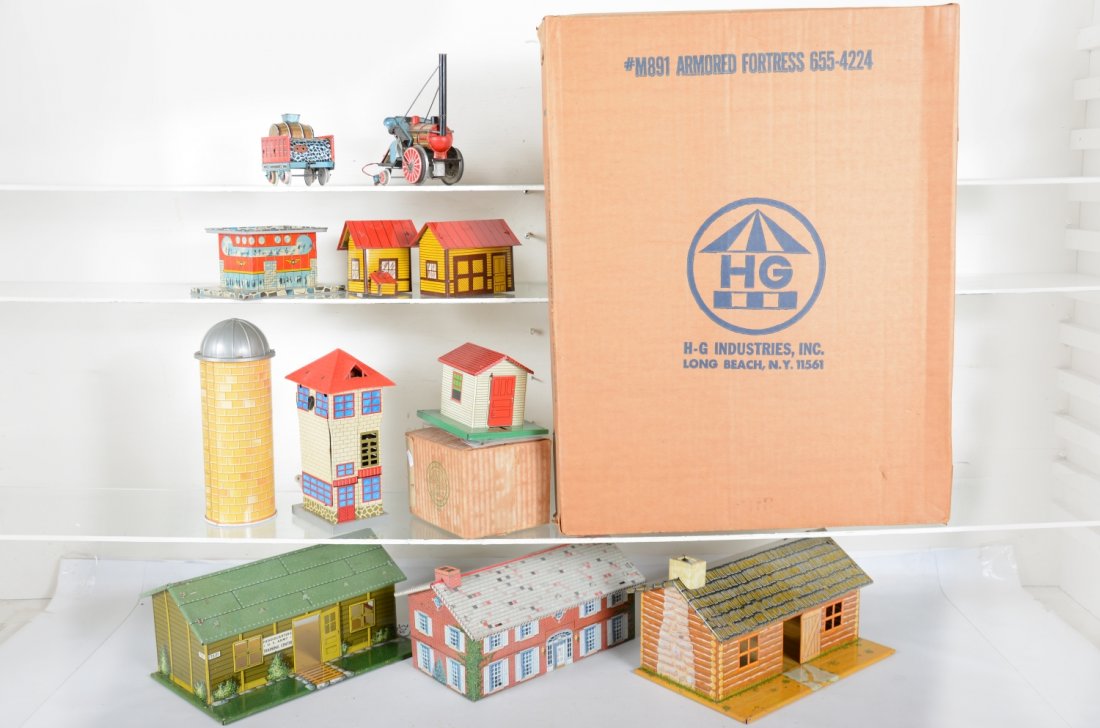 Marx Tin Buildings, Playset and More! (1 of 2)