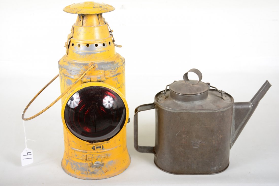 Pennsylvania Railroad Lantern & Filler Can (1 of 3)