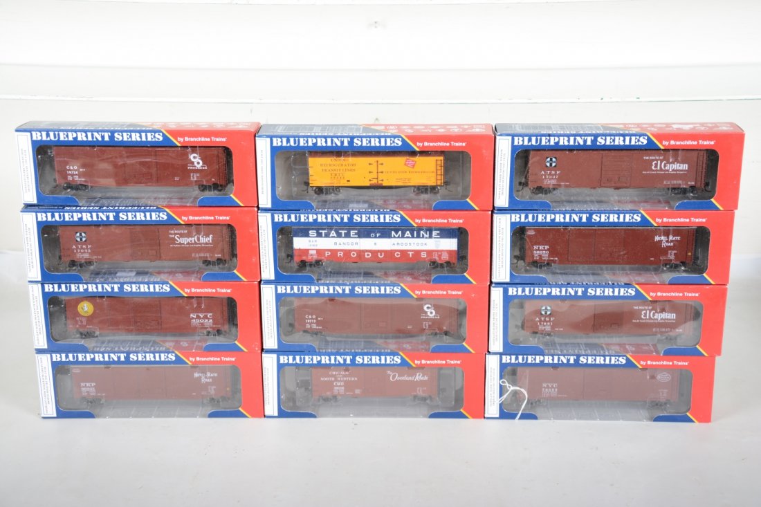 12 Blueprint HO Freight Cars (1 of 2)