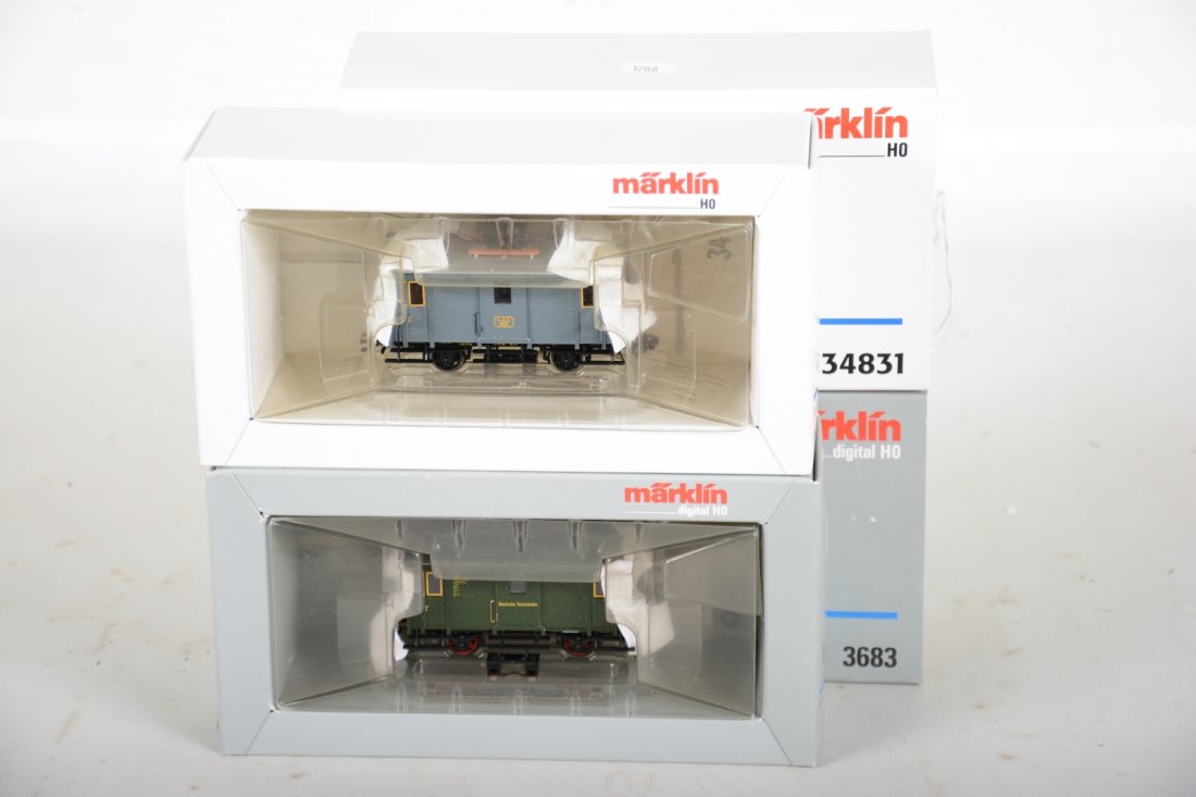 Marklin HO 3683 & 34831 Rail Car (1 of 1)