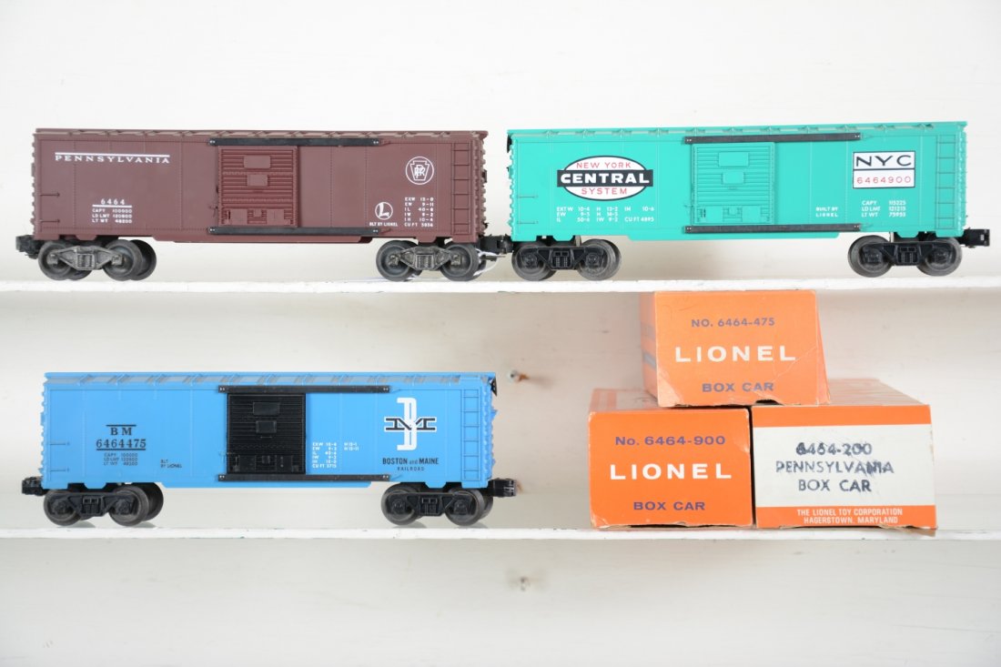 Mint Boxed Lionel 6464 Boxcars (1 of 4)