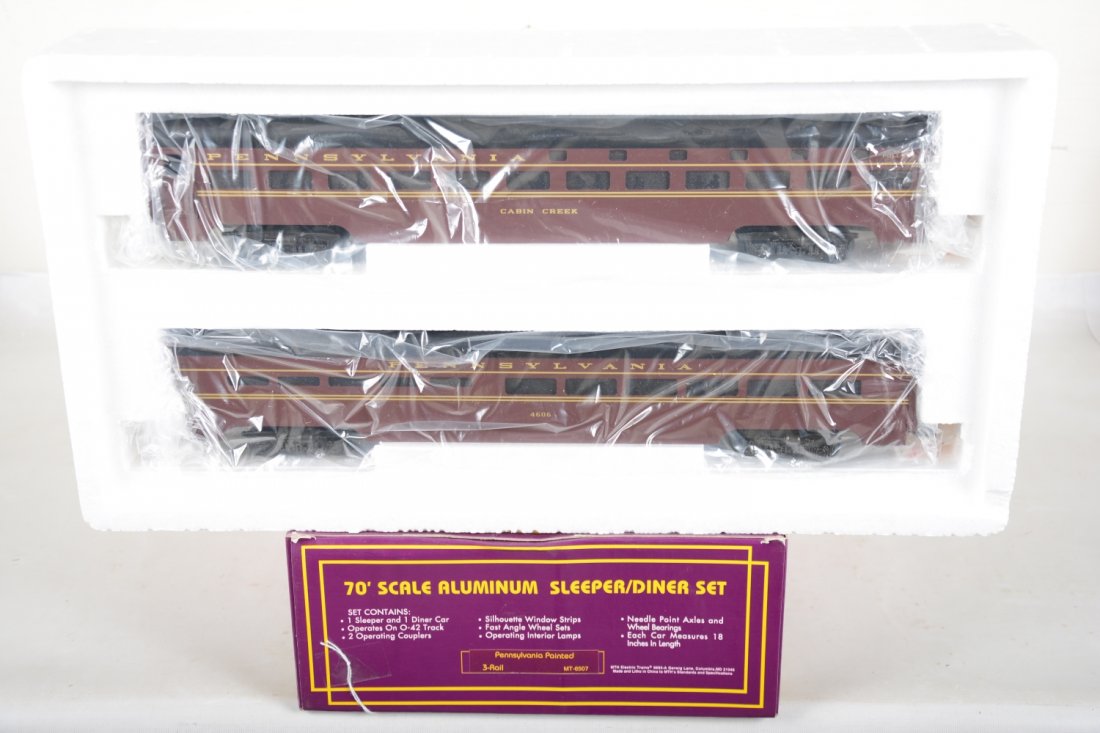 MTH 6507 PRR Sleeper/Diner Set (1 of 2)