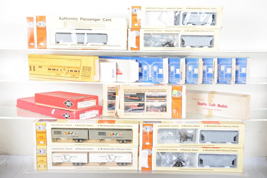 20+ Assorted  HO Freight & Passenger Car Kits (1 of 2)