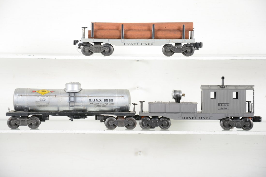 Nice Lionel 6420, 6411 & 655 Freight Cars (1 of 4)