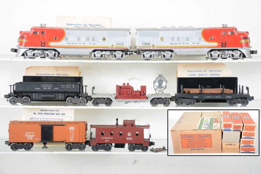 Boxed 1950 Lionel 2343 Set 2161W (1 of 8)