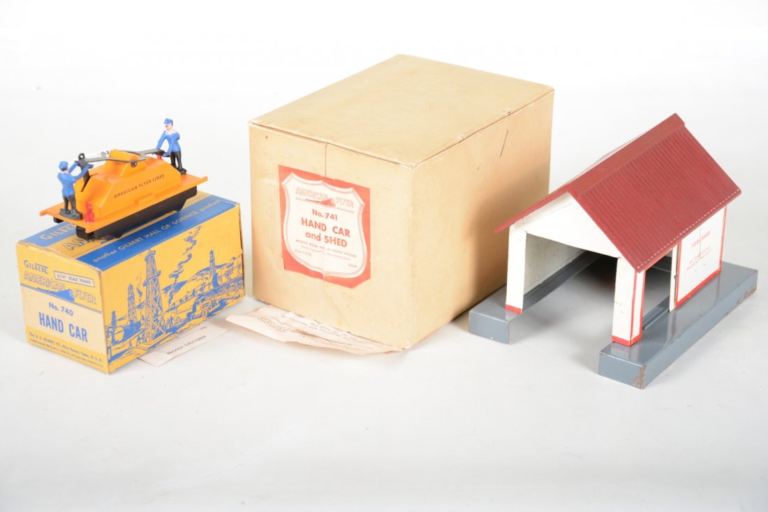 Boxed American Flyer 741 Handcar & Shed (1 of 2)