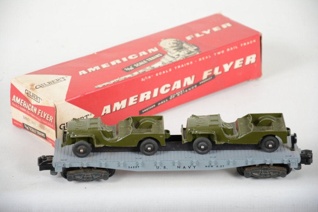 Nice Boxed American Flyer 24557 Jeep Transport (1 of 4)