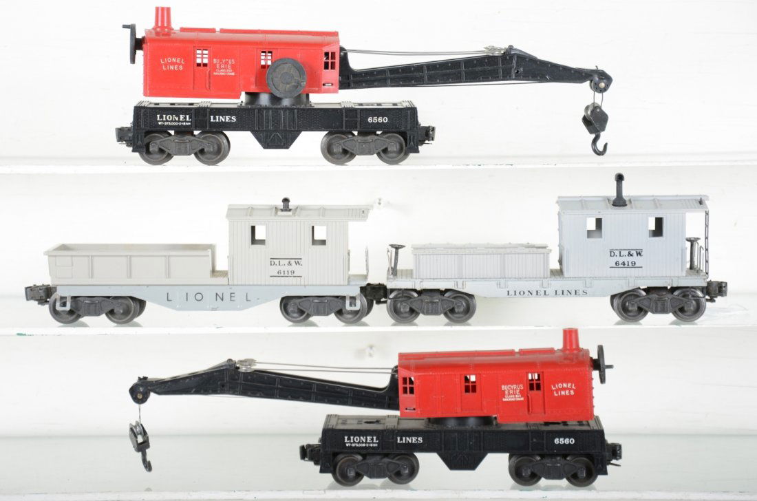 Lionel Crane & Caboose Pairs (1 of 4)