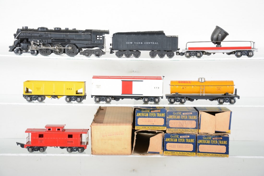 Clean Boxed American Flyer 570 3/16 Freight Set (1 of 4)