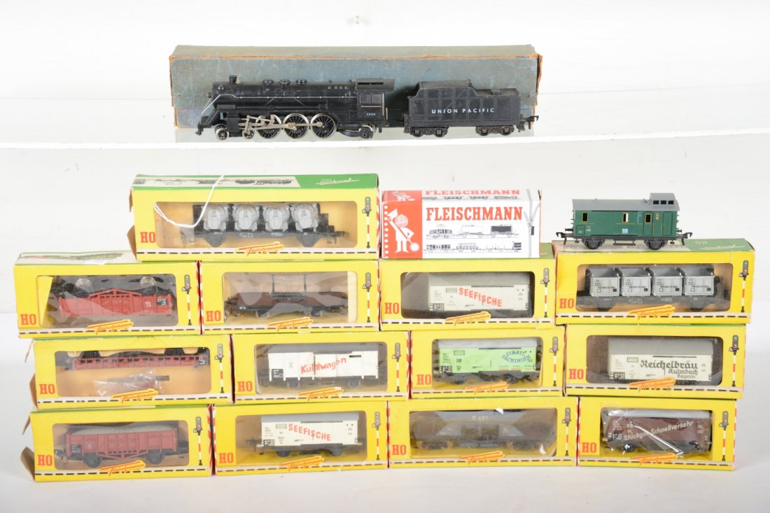 Boxed Fleischmann HO Steam Freight Set (1 of 5)