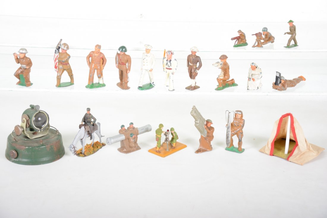 Nice Group of Military Dimestore Soldiers, Plus (1 of 2)