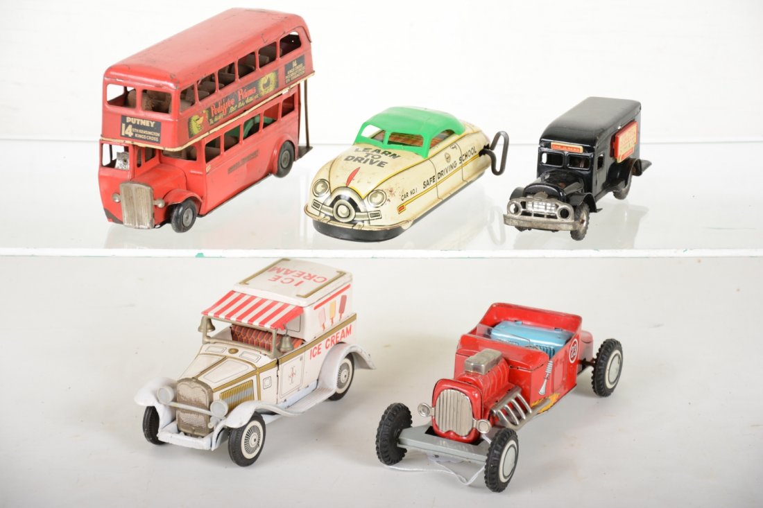 Japanese Tin Vehicle Lot (1 of 2)