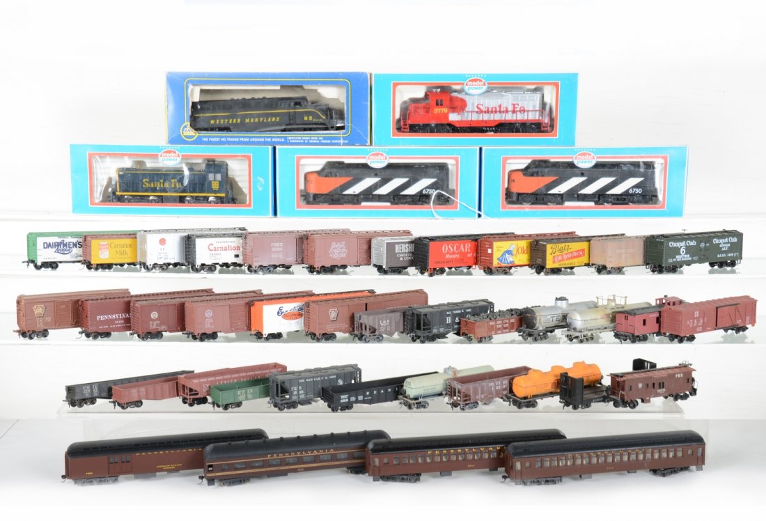 Large HO Diesel & Freight Car Lot (1 of 3)