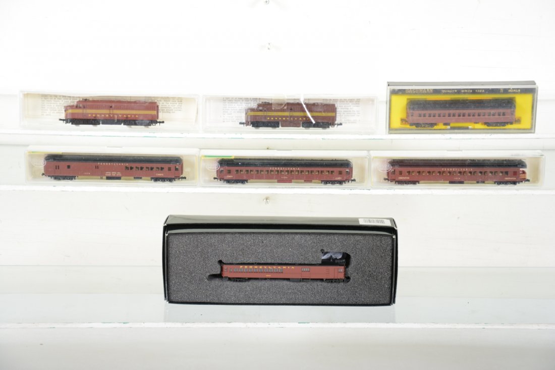 Boxed N Gauge PRR Train Lot (1 of 2)