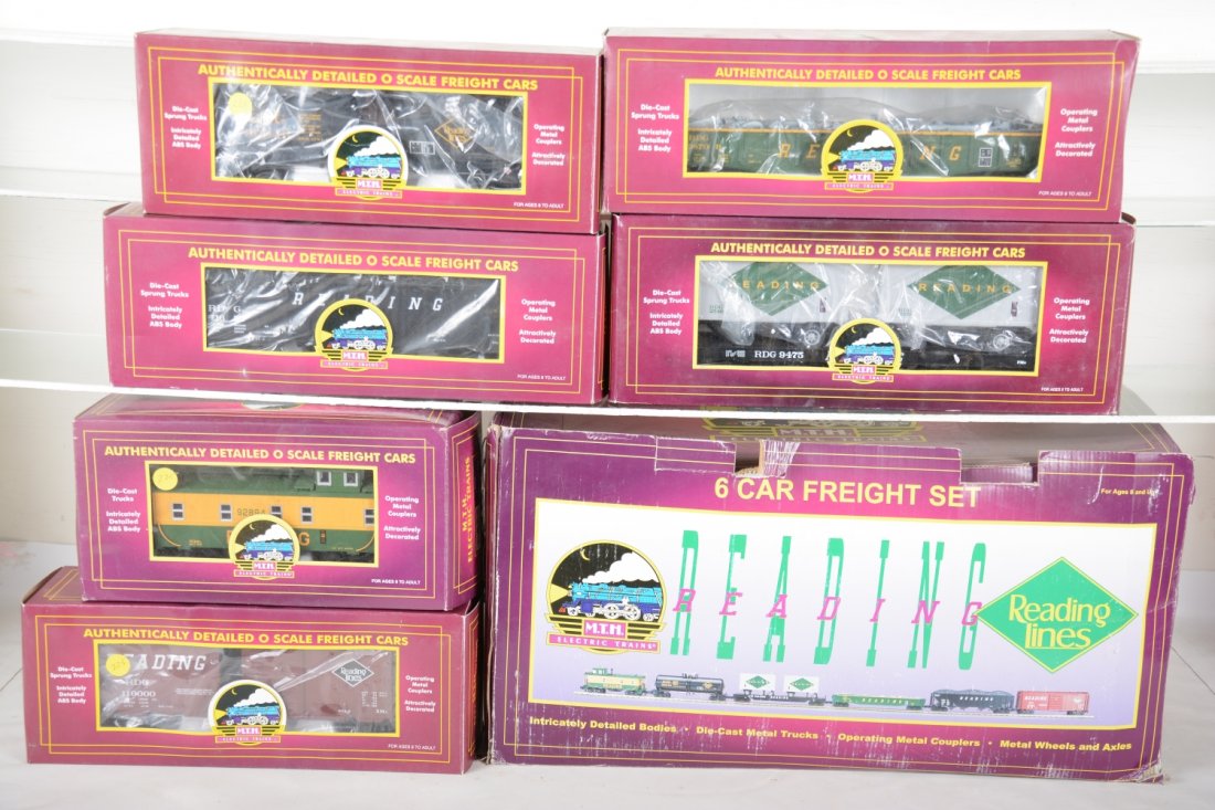 MTH 20-90001 Premier Reading Freight Car 6-Pack (1 of 2)