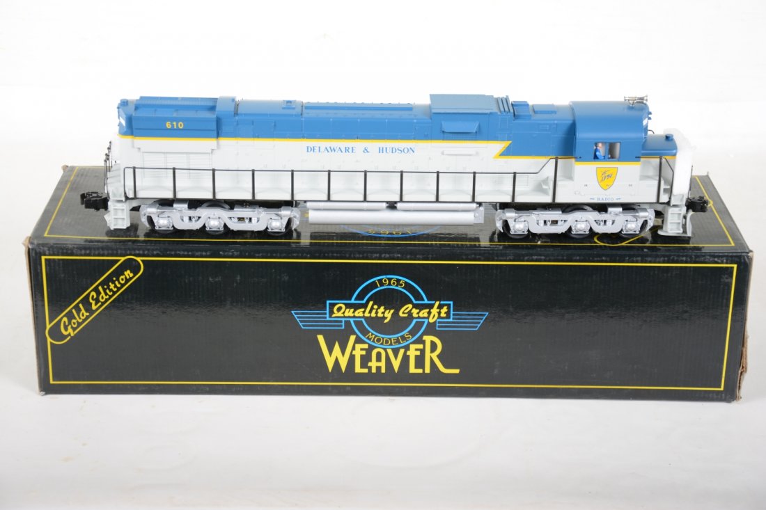 Weaver D&H C-628 Diesel: Nice dual motor diesel with light, electronic horn, sound compatible. It is new in box, 1 flap taped, C10