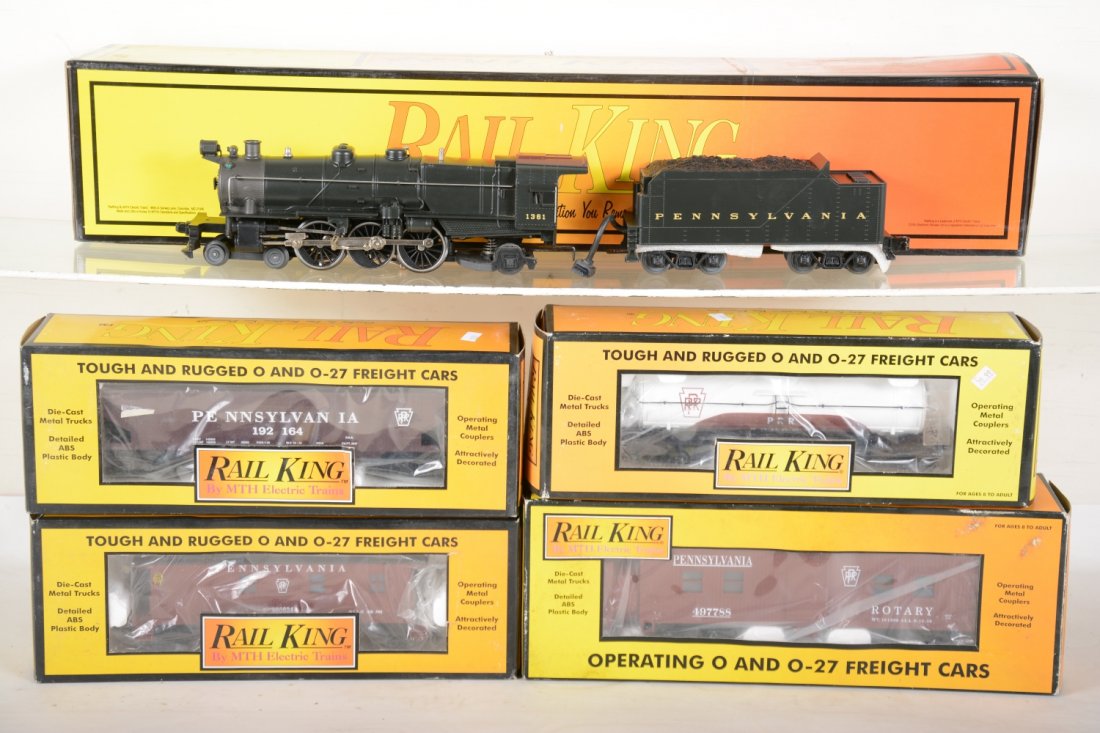 MTH RailKing PRR Steam Freight Set with Plow (1 of 2)