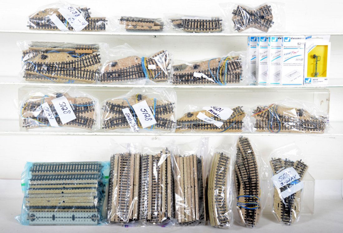 Large Lot Marklin HO M Track & Switches, Plus (1 of 3)