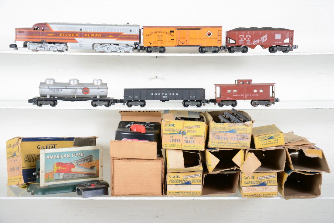 Boxed American Flyer Silver Flash Freight Set (5530TBH) (1 of 4)
