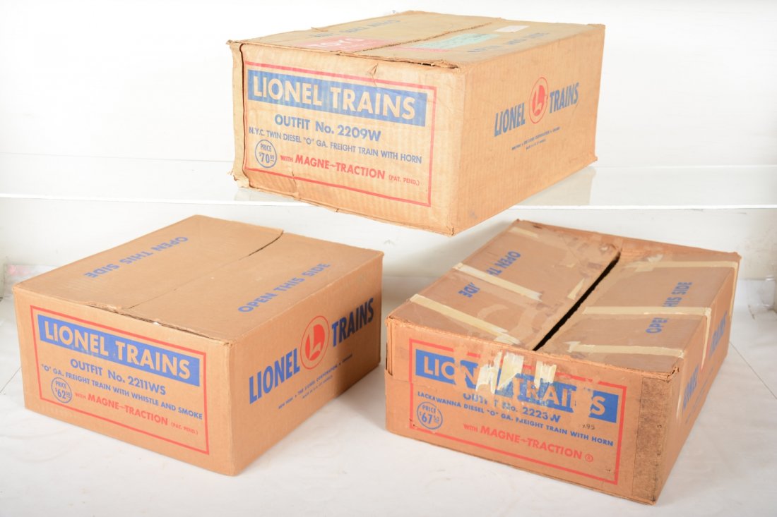 Empty Lionel Boxes 2211WS, 2223W & 2209W (1 of 2)