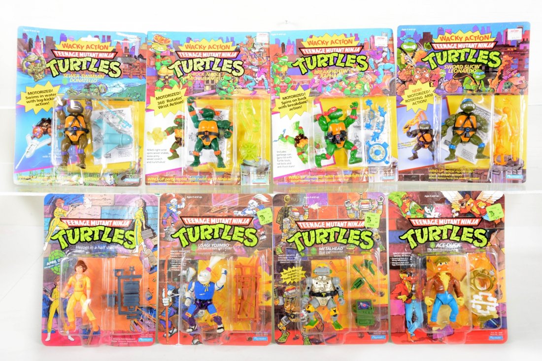 8 Teenage Mutant Ninja Turtles Action Figures (1 of 2)