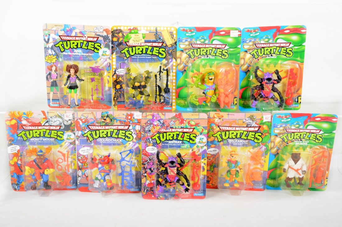 9 Teenage Mutant Ninja Turtles Action Figures (1 of 2)