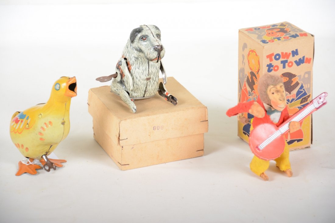 3 Early Wind-up Toys, 2 Boxed (1 of 2)
