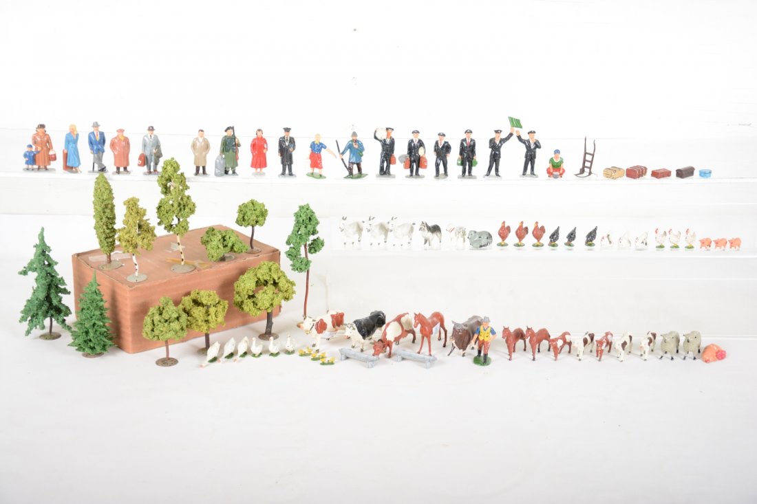 Nice Group Timpo Cast Figures, Faller Trees (1 of 2)