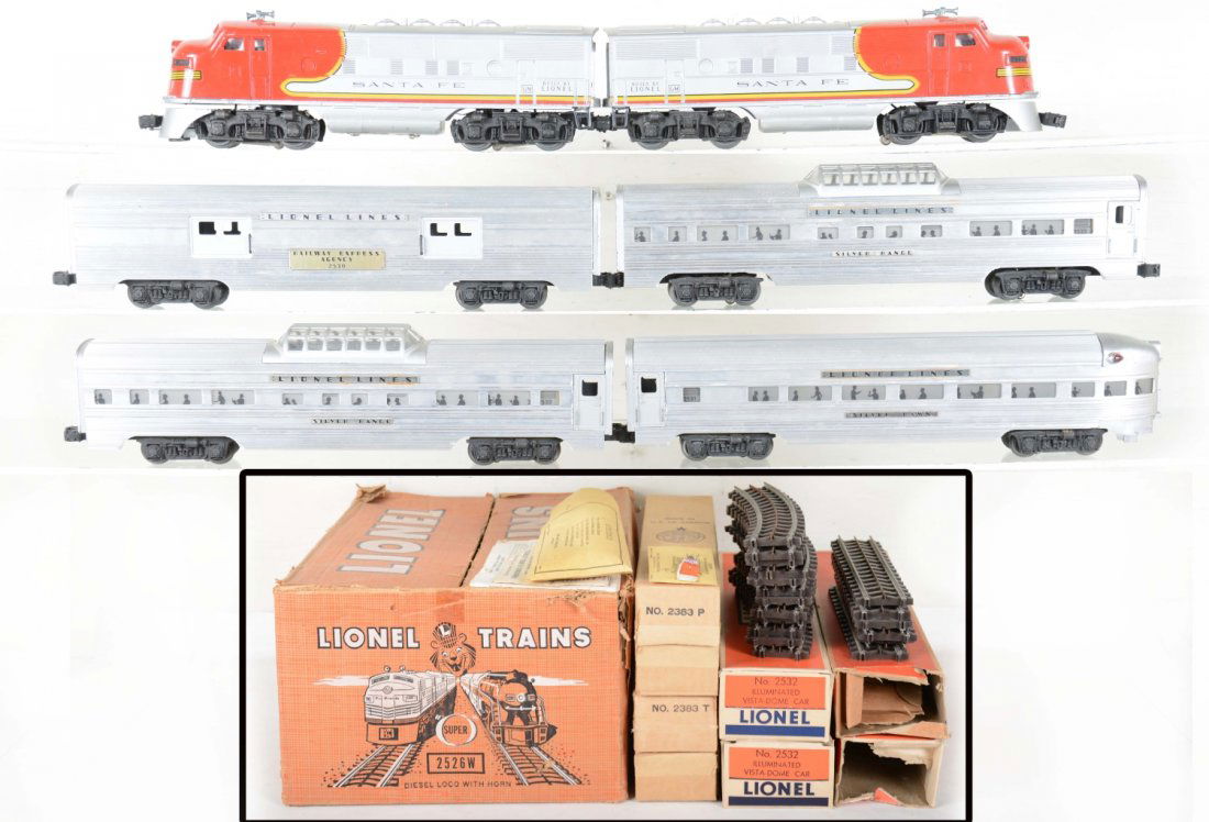 Boxed Lionel 2383 F3 Flat Channel Set 2526W (1 of 7)