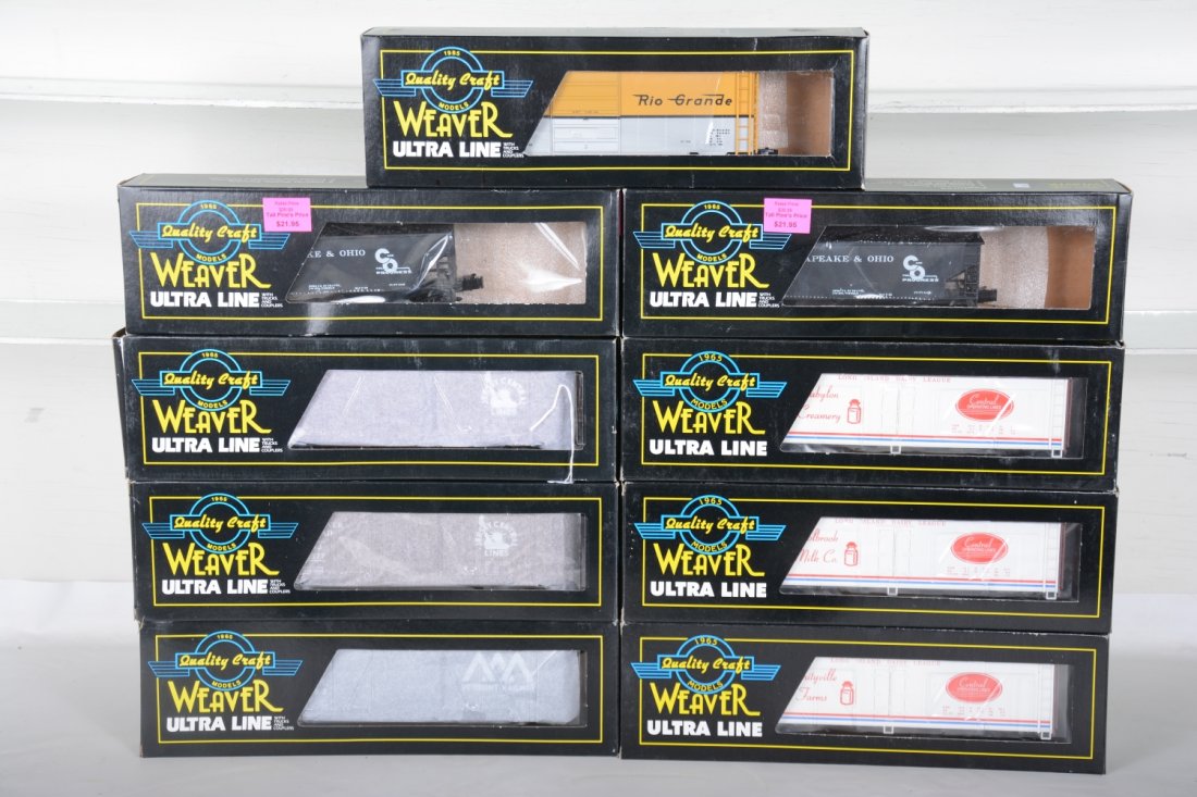9 Weaver Freight Cars (1 of 2)