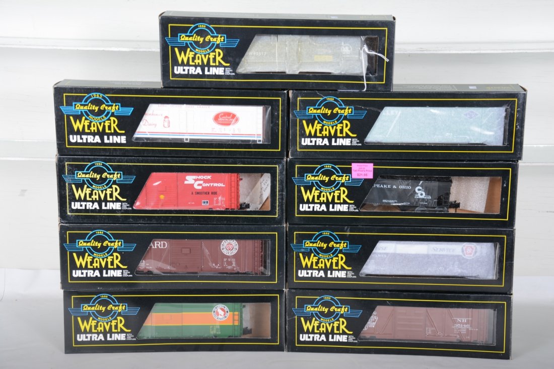 9 Weaver Freight Cars (1 of 2)
