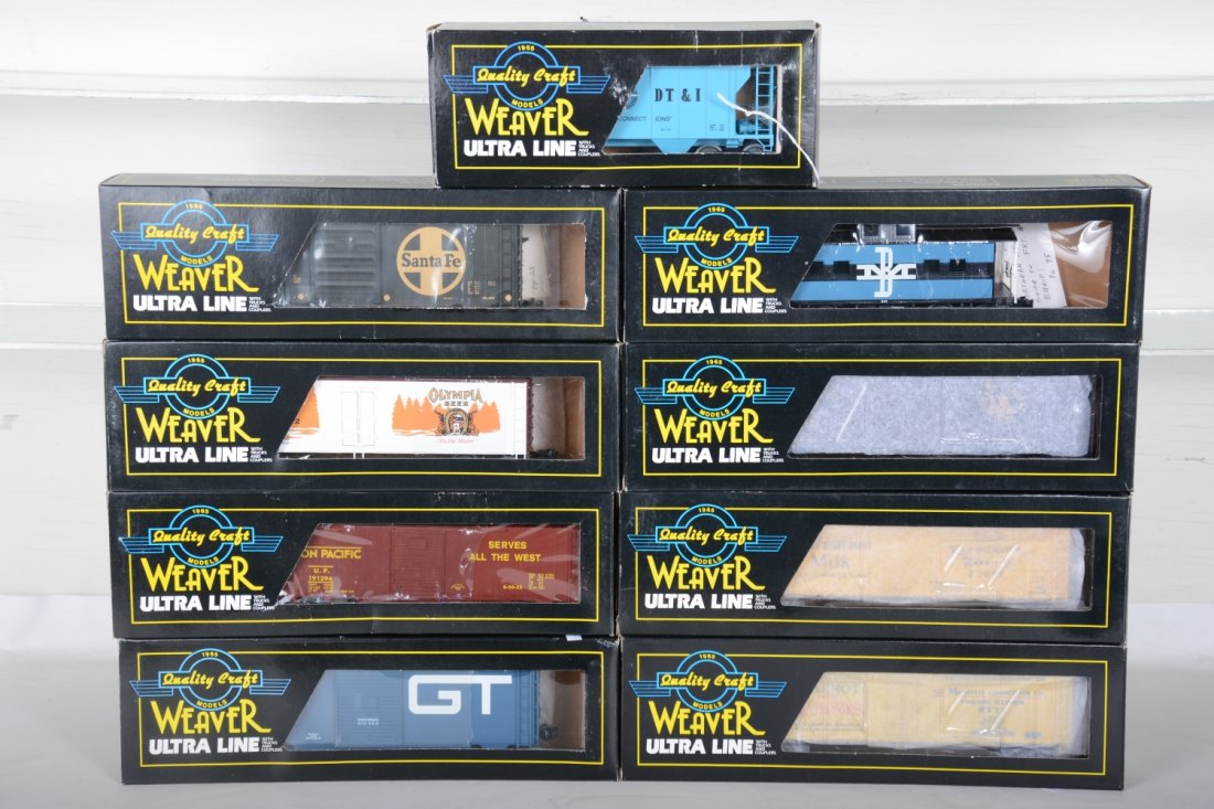 9 Weaver Freight Cars (1 of 2)