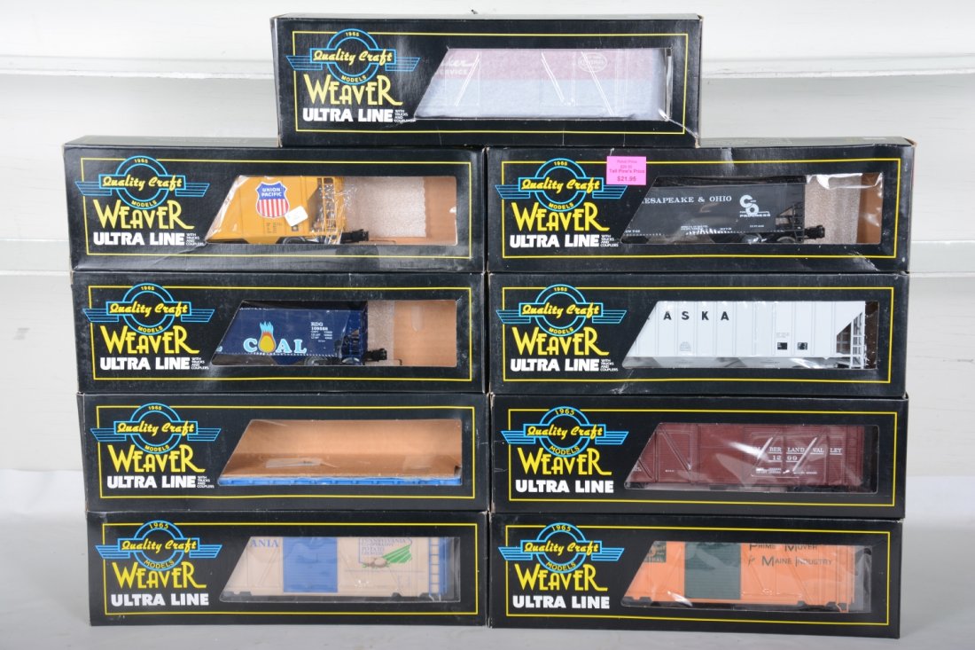9 Weaver Freight Cars (1 of 2)