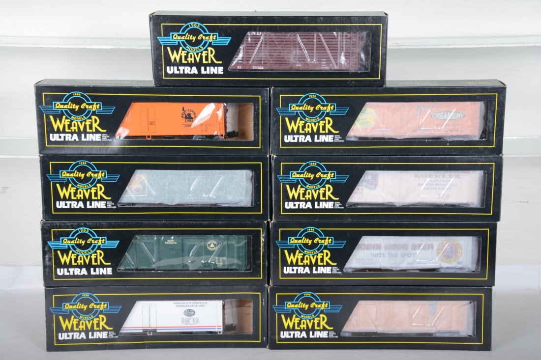 9 Weaver Freight Cars (1 of 2)