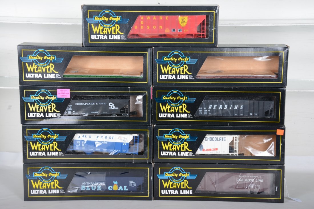 9 Weaver Freight Cars (1 of 2)