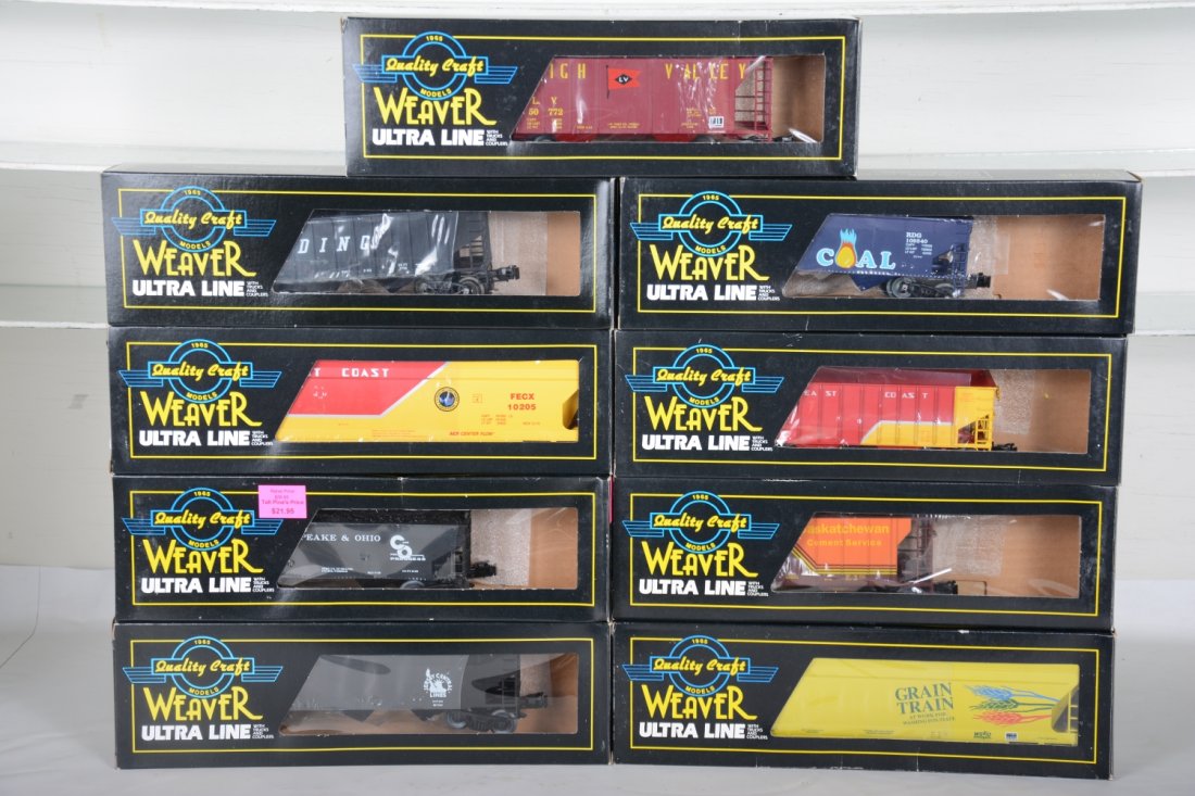 9 Weaver Freight Cars (1 of 2)
