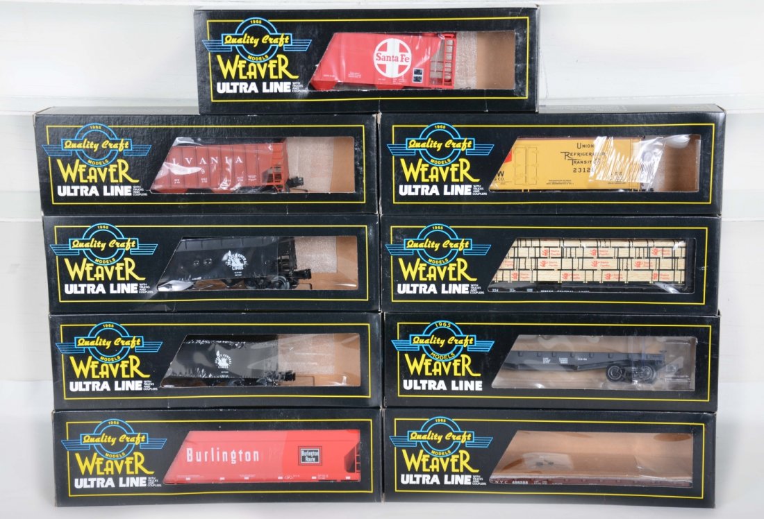 9 Weaver Freight Cars (1 of 2)