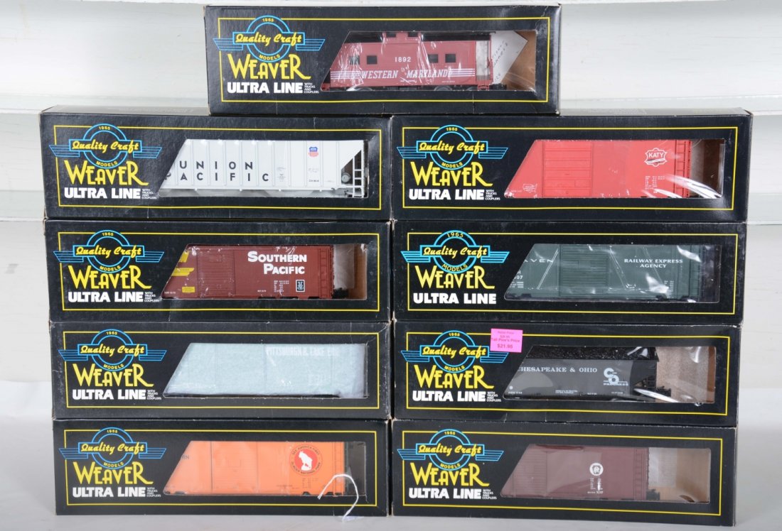 9 Weaver Freight Cars (1 of 2)