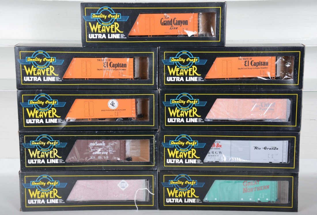 9 Weaver Freight Cars (1 of 2)
