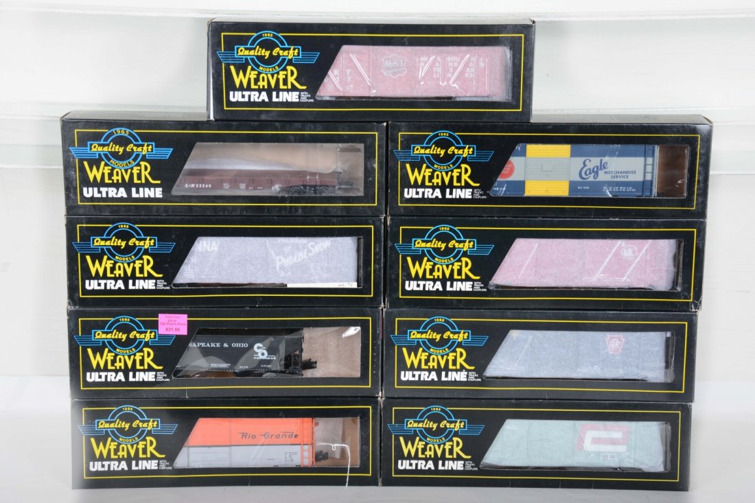 9 Weaver Freight Cars (1 of 2)