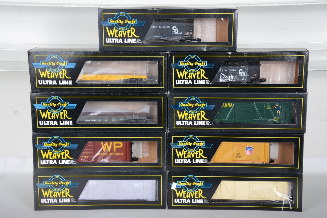 9 Weaver Freight Cars (1 of 2)