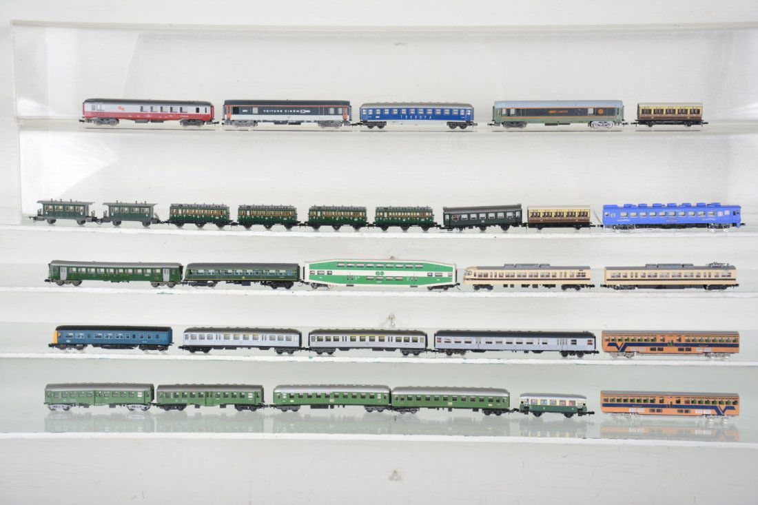Large Group European N gauge Trains (1 of 4)