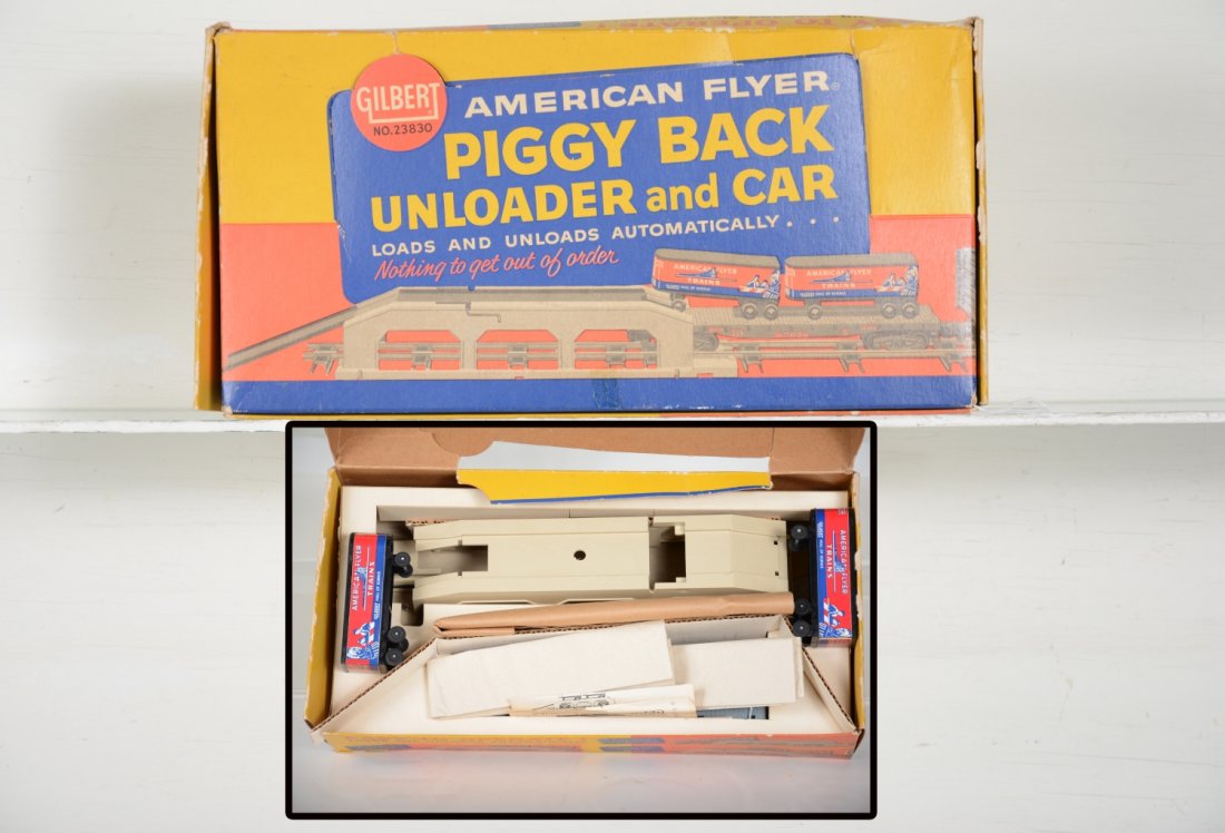 NMint Boxed American Flyer 23830 Piggy Back Unloading (1 of 4)