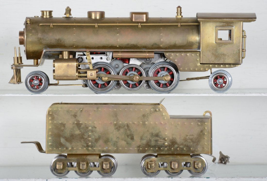 Custom Made Brass O Gauge Steam Locomotive (1 of 4)