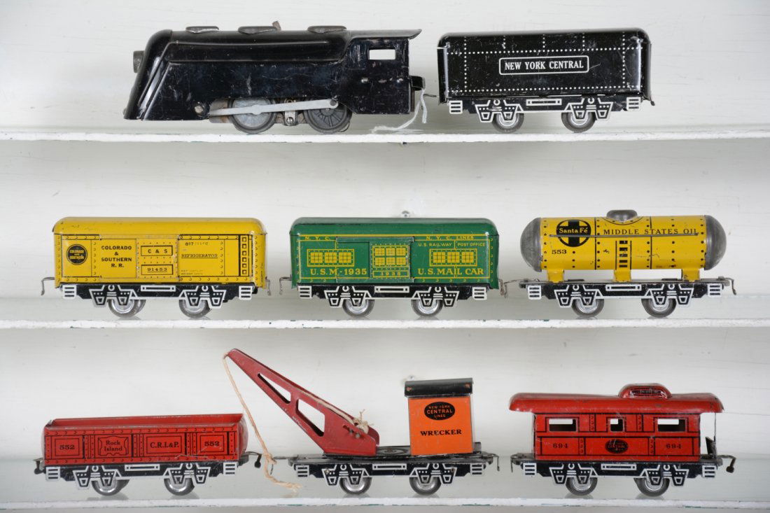 Scarce Early Marx Steam Freight Set (1 of 4)